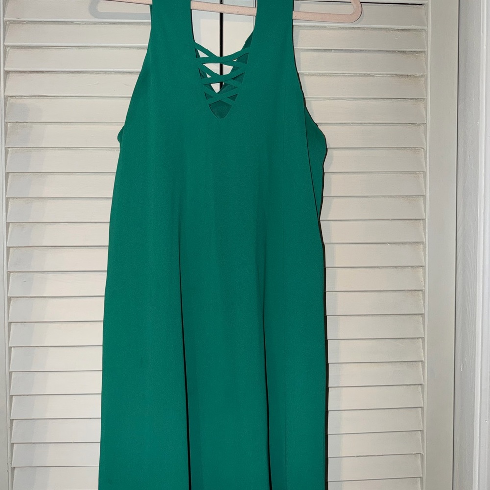 Speechless Green Backless Dress